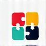 Connecting puzzle pieces icon